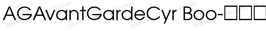 AGAvantGardeCyr Boo字体转换